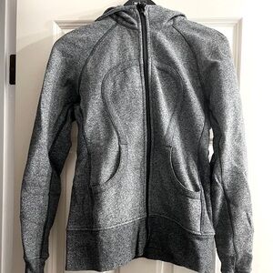 Lululemon Dark Gray Scuba Full Zip Hoodie | Size 6
